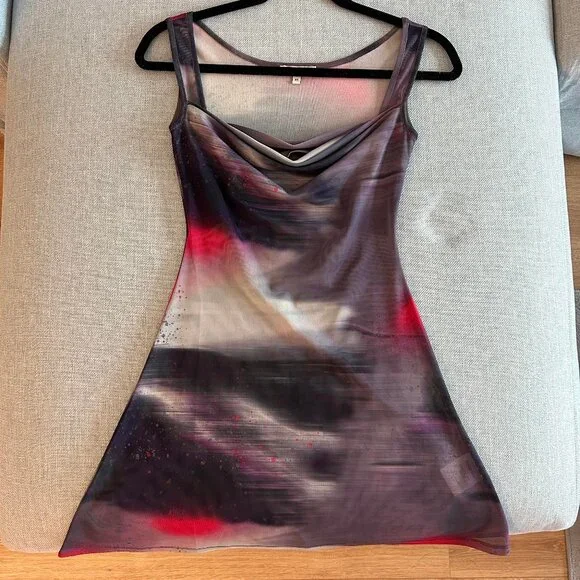 miaou ginger dress in motion pink - Picture 3 of 5